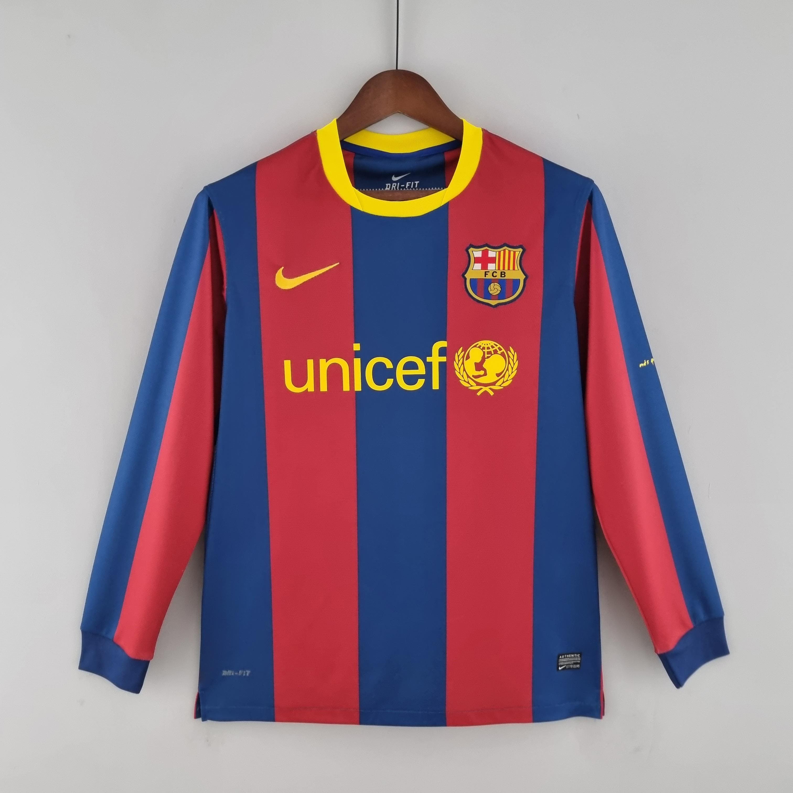 Camisa de Manga Longa do Barcelona Home 14/15 Retro Nike