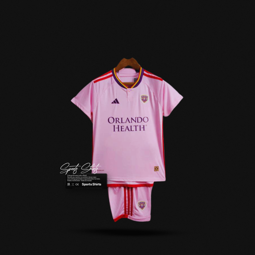 Uniforme Orlando City 2024/25 Adidas Infantil