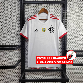 Camisa Flamengo Away + Pach Copa do Brasil (2) 2024/25 Adidas Torcedor Masculina