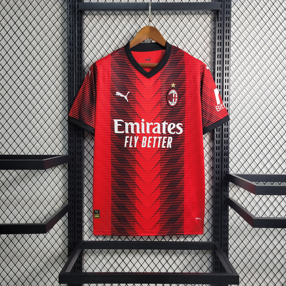 Camisa Milan Home 2023/24 Puma Torcedor Masculina