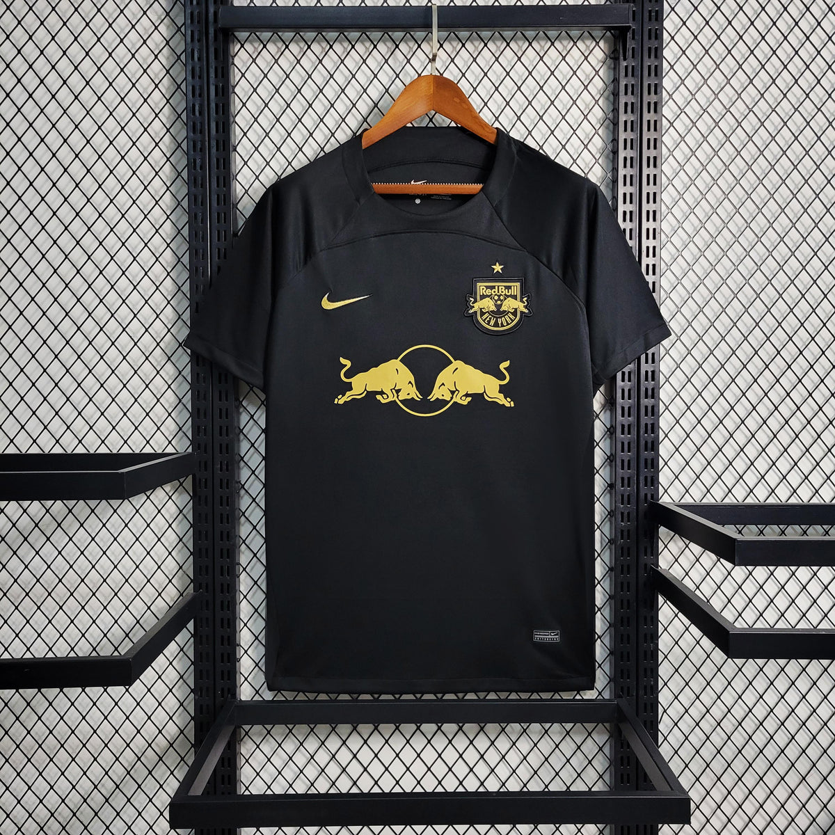 Camisa Red Bull Leipzig Black 2023/24 Nike Torcedor Masculina