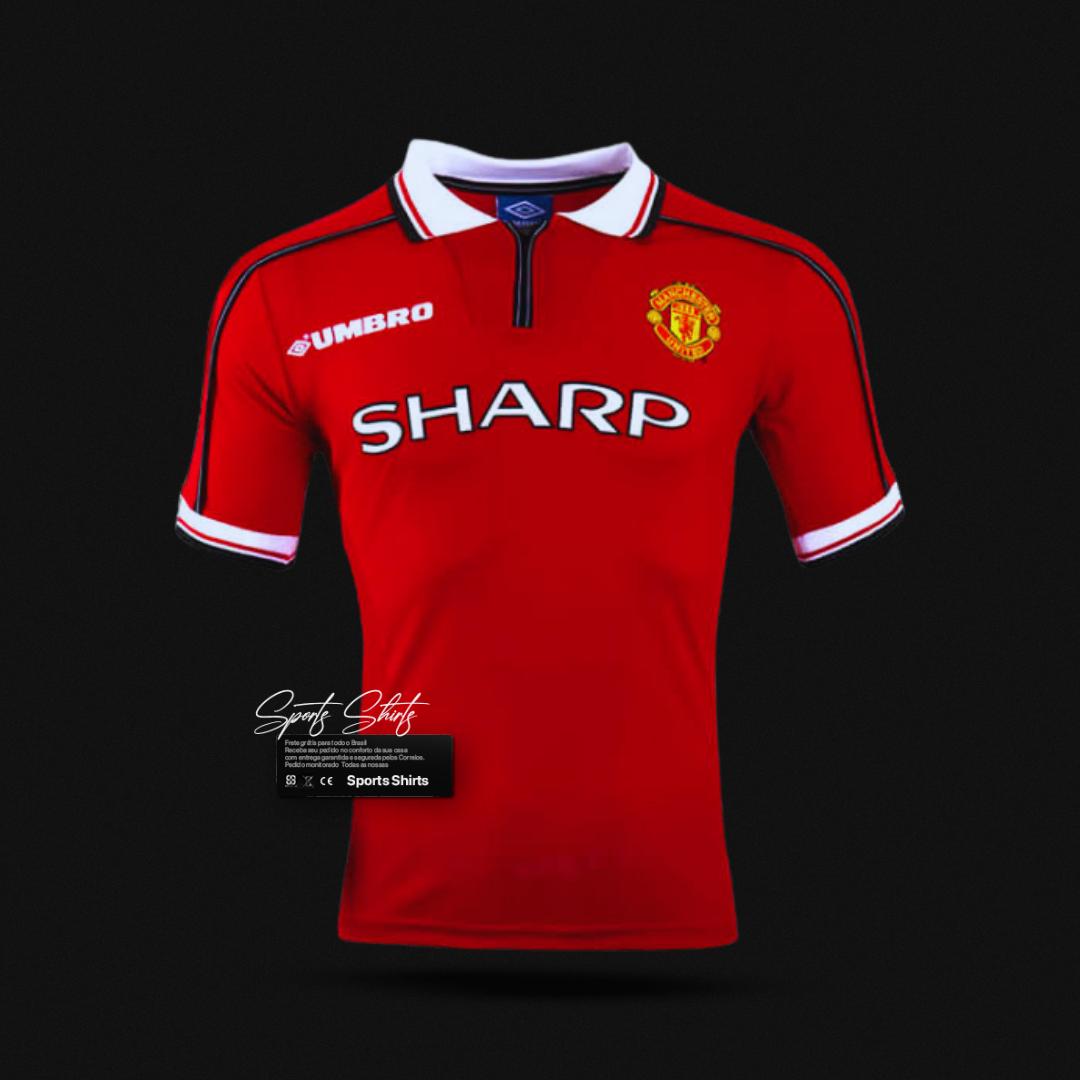 Camisa Manchester United Home (1) 1998-99 Umbro Retrô Masculina