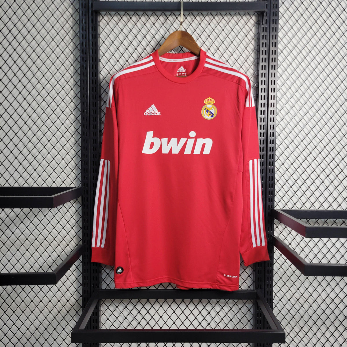 Camisa Real Madrid 2011/12  Retrô Away  Manga Longa Masculina