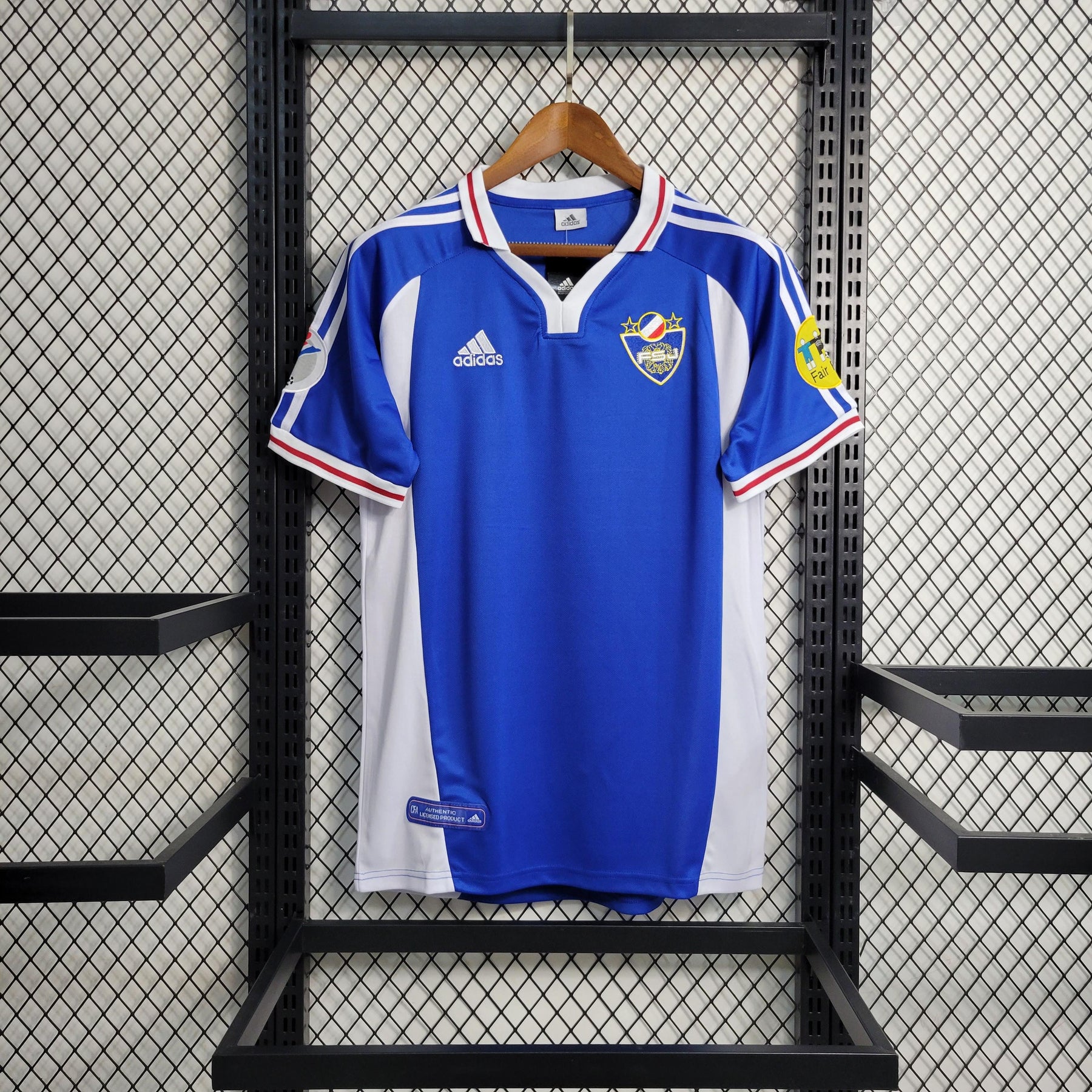 Camisa Iugoslávia Home (1) 2000 Adidas Retrô Masculina