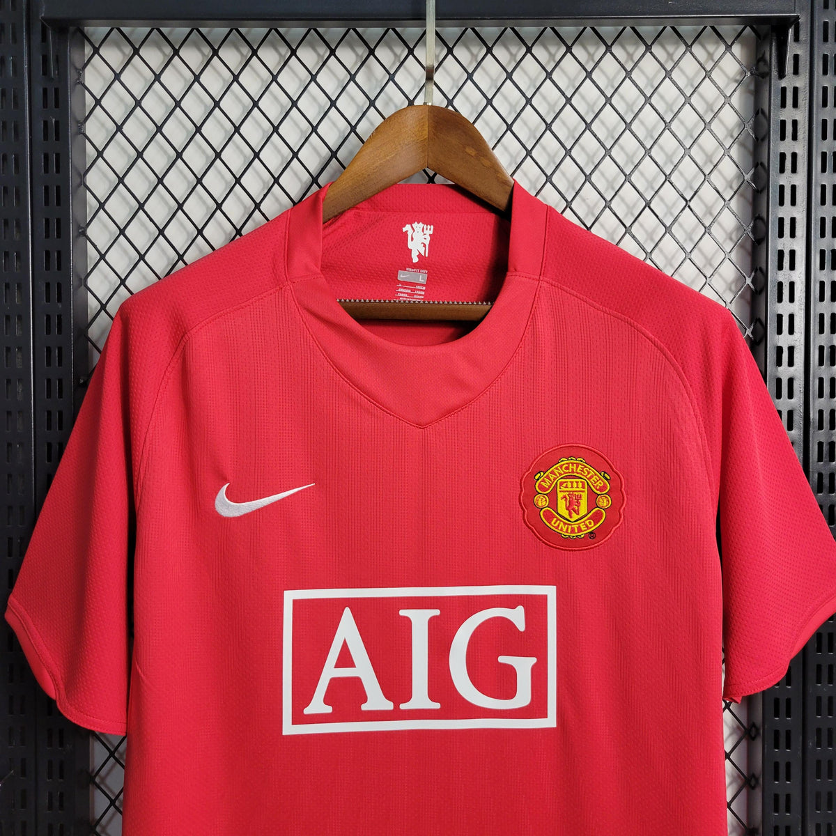 Camisa Manchester United  Home (1) 2007/08 Nike Retrô Masculina