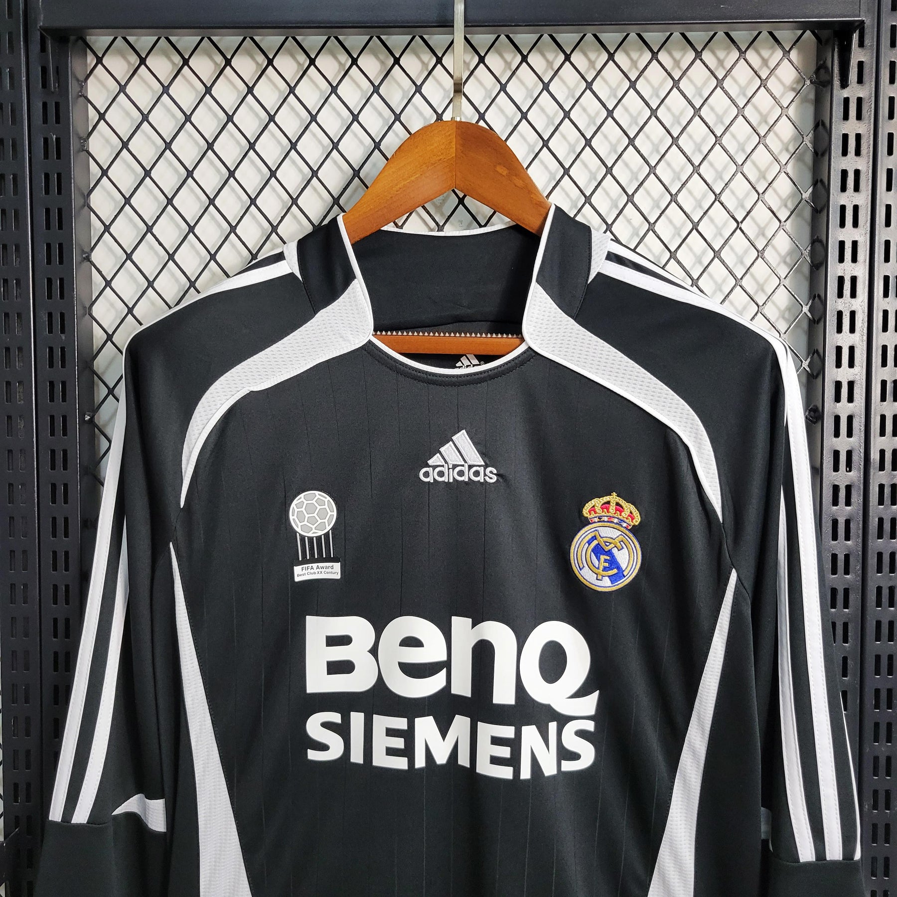 Camisa Real Madrid 2006/07  Retrô Manga Longa Masculina