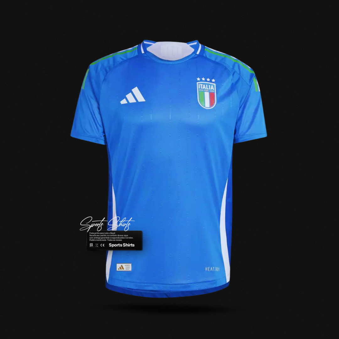 Camisa Italia Home (1) 2024/25 Torcedor Masculina