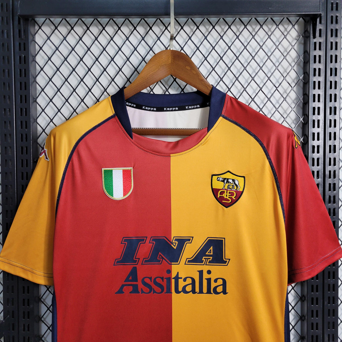 Camisa Roma 2000/01 Kappa Retrô Home Masculina