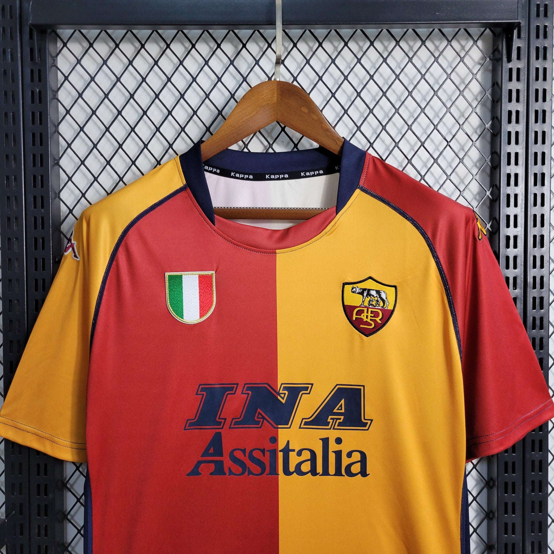 Camisa Roma 2000/01 Kappa Retrô Home Masculina