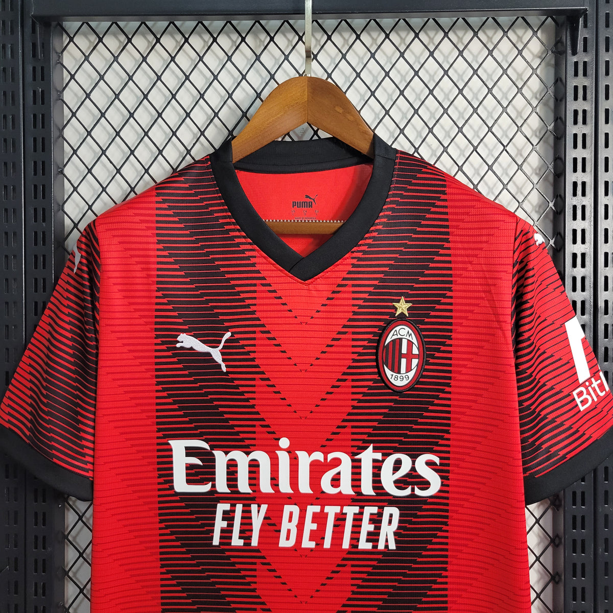 Camisa Milan Home 2023/24 Puma Torcedor Masculina