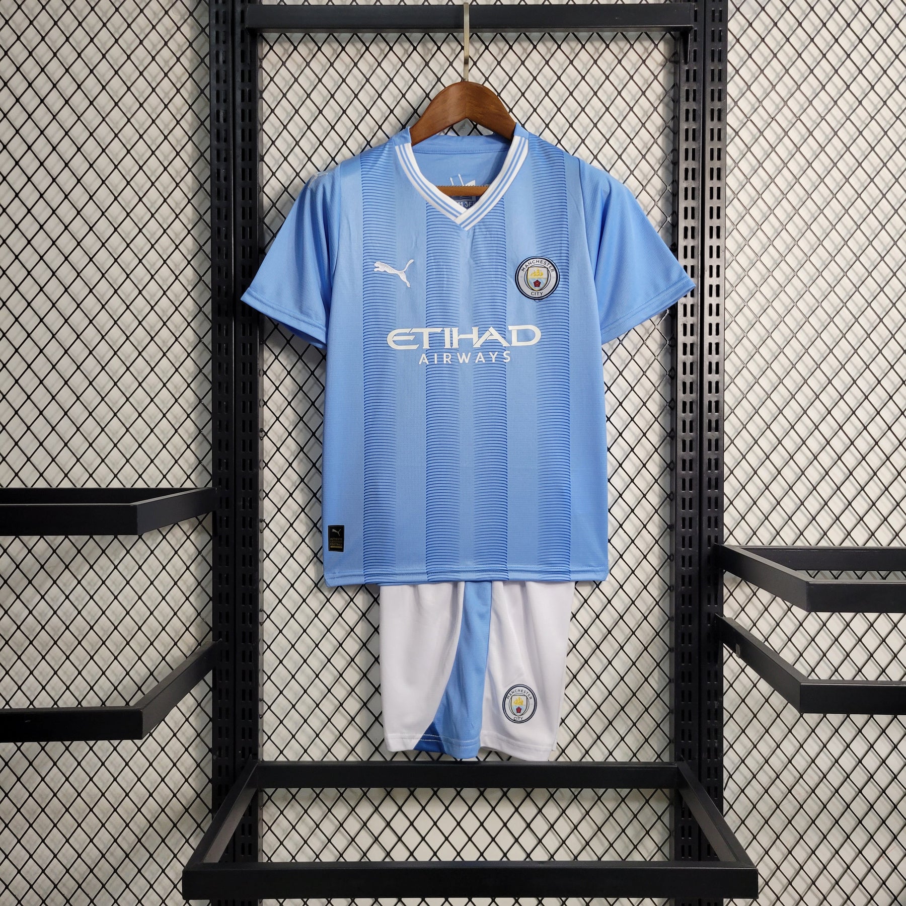 Uniforme Manchester City Home  2023/24 Puma Infantil