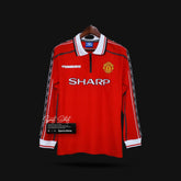 Camisa Manchester United Home (1) 1998-99 Umbro Retrô Manga Longa Masculina