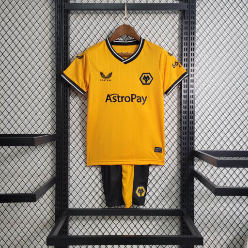 Uniforme Wolverhampton Home 2023/24 Infantil