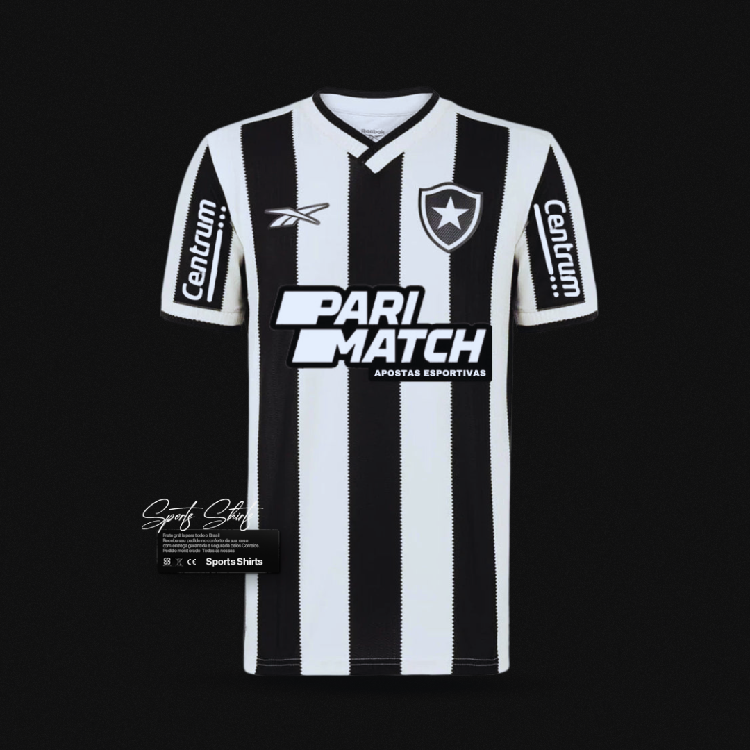 Camisa Botafogo Away (2) 2024/25 Torcedor Masculina Com Patrocínios