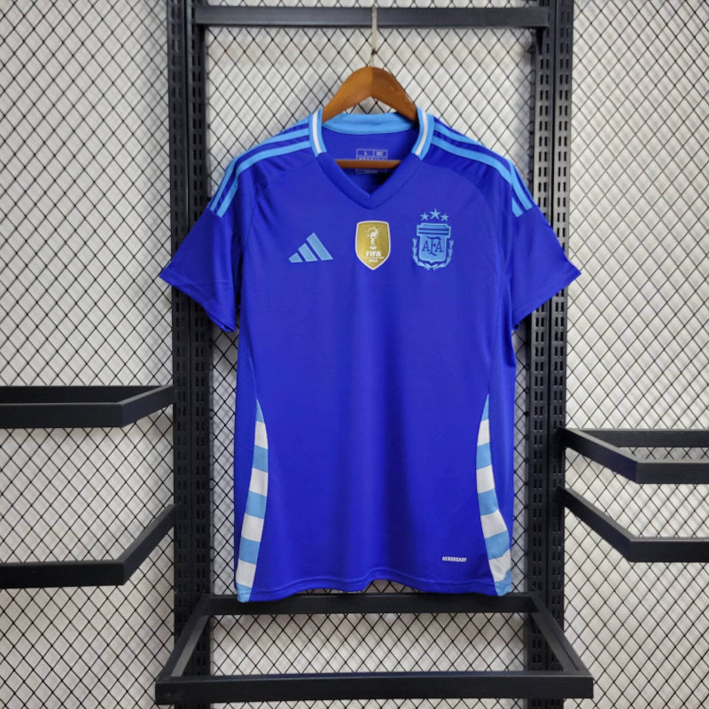 Camisa Argentina Away (2) 2024 + Pach Copa 2022  Torcedor Masculina