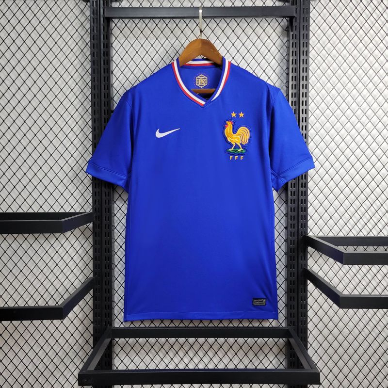 Camisa França Home  2024 Nike Torcedor Masculina