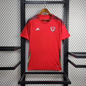 Camisa  Gales Home (1) 2024/25 Adidas Torcedor Masculina