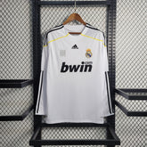 Camisa Real Madrid 2009/10 Retrô Manga Longa Home Masculina