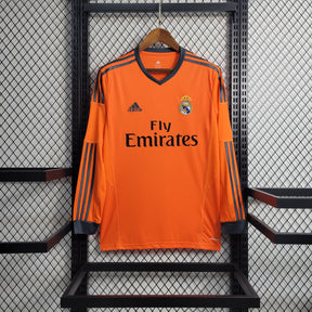 Camisa Real Madrid Away (2) 2013/14  Retrô Manga Longa Masculina