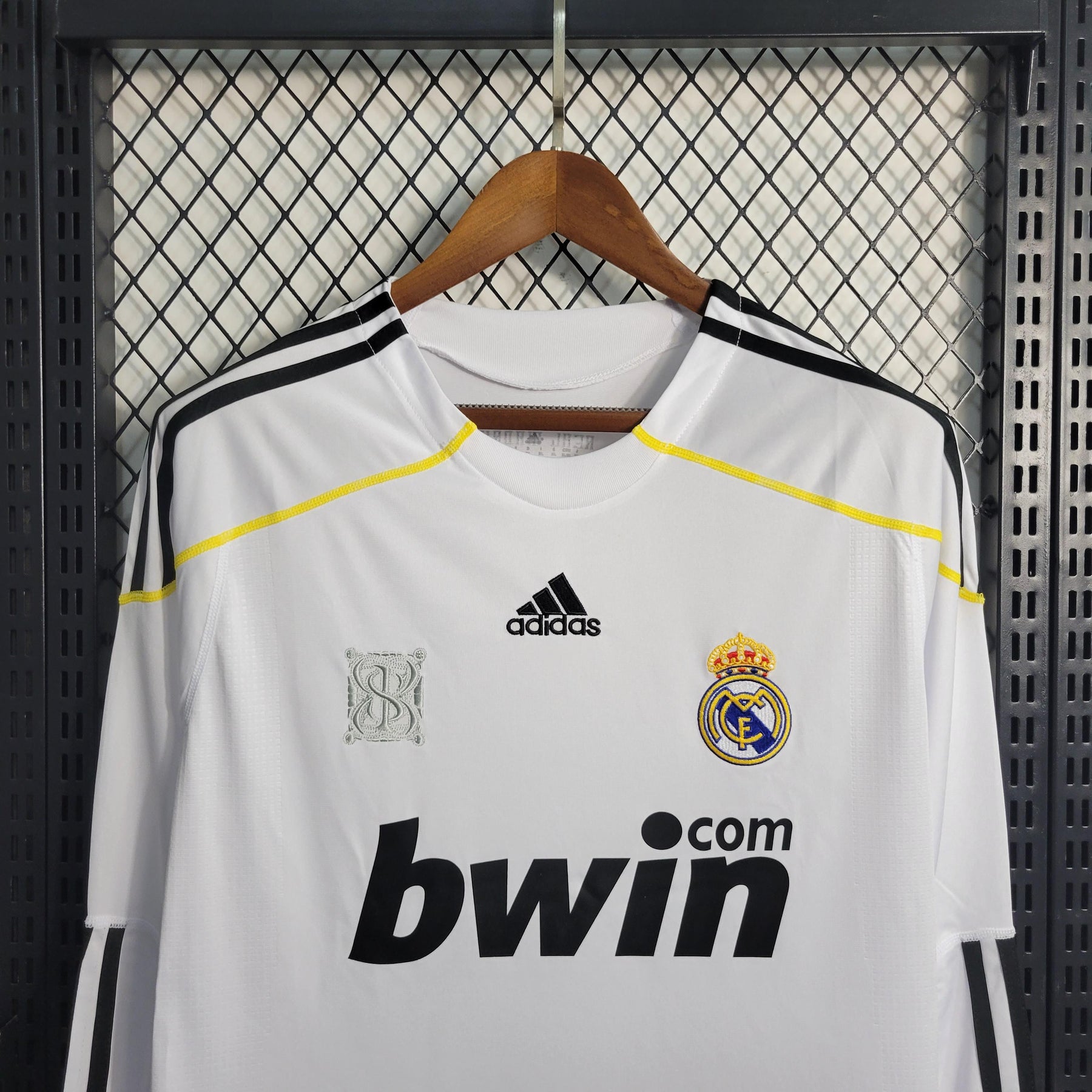 Camisa Real Madrid 2009/10 Retrô Manga Longa Home Masculina