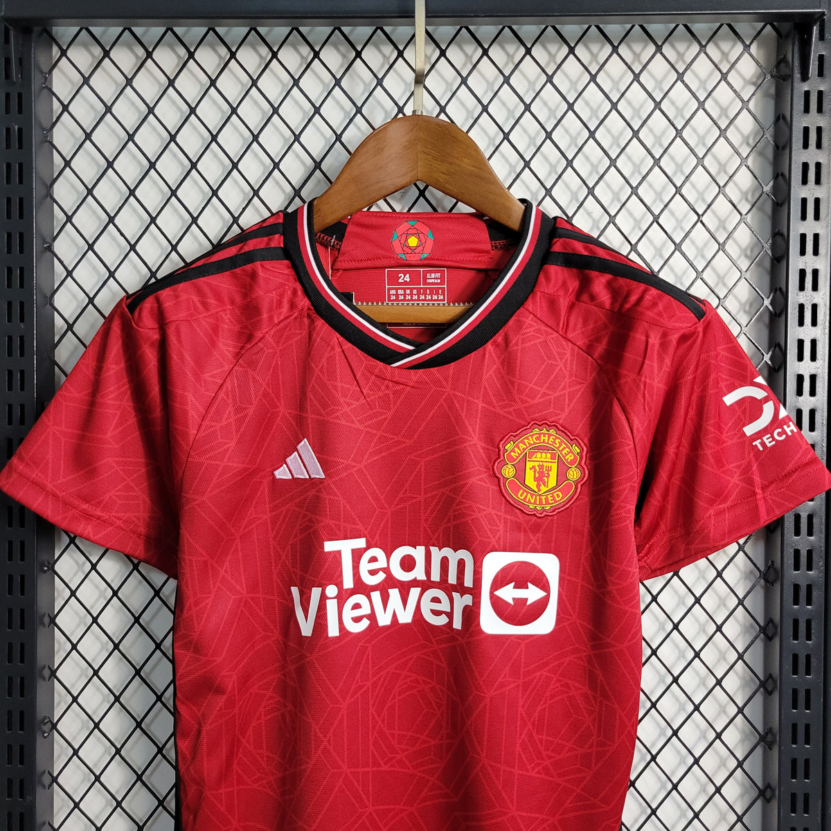 Uniforme Manchester United Home  2023/24 Adidas Infantil