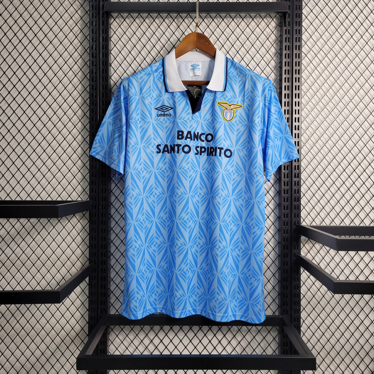 Camisa Lazio 1991 Home (1)  Umbro Retrô Masculina