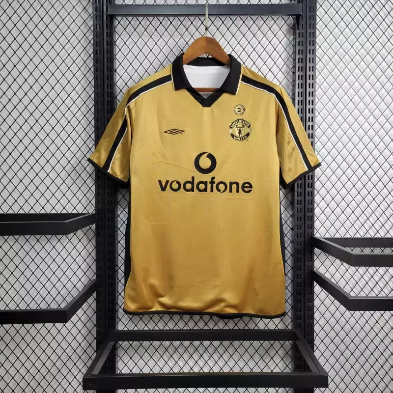 Camisa Manchester United 2001/02 Retrô Dupla Face Masculina