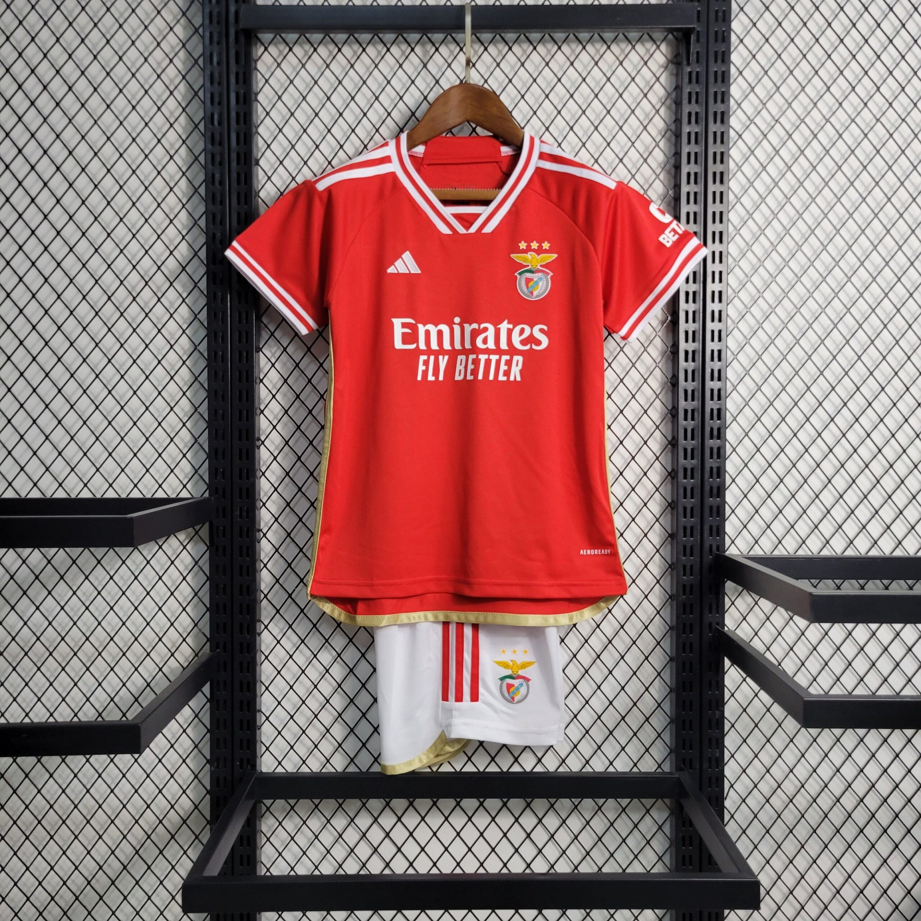 Uniforme Benfica Home 2023/24 Adidas  Infantil