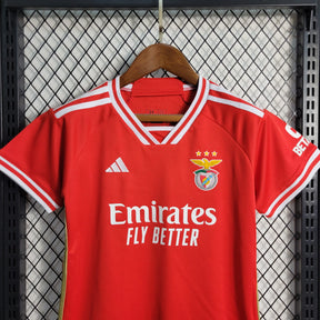 Uniforme Benfica Home 2023/24 Adidas  Infantil