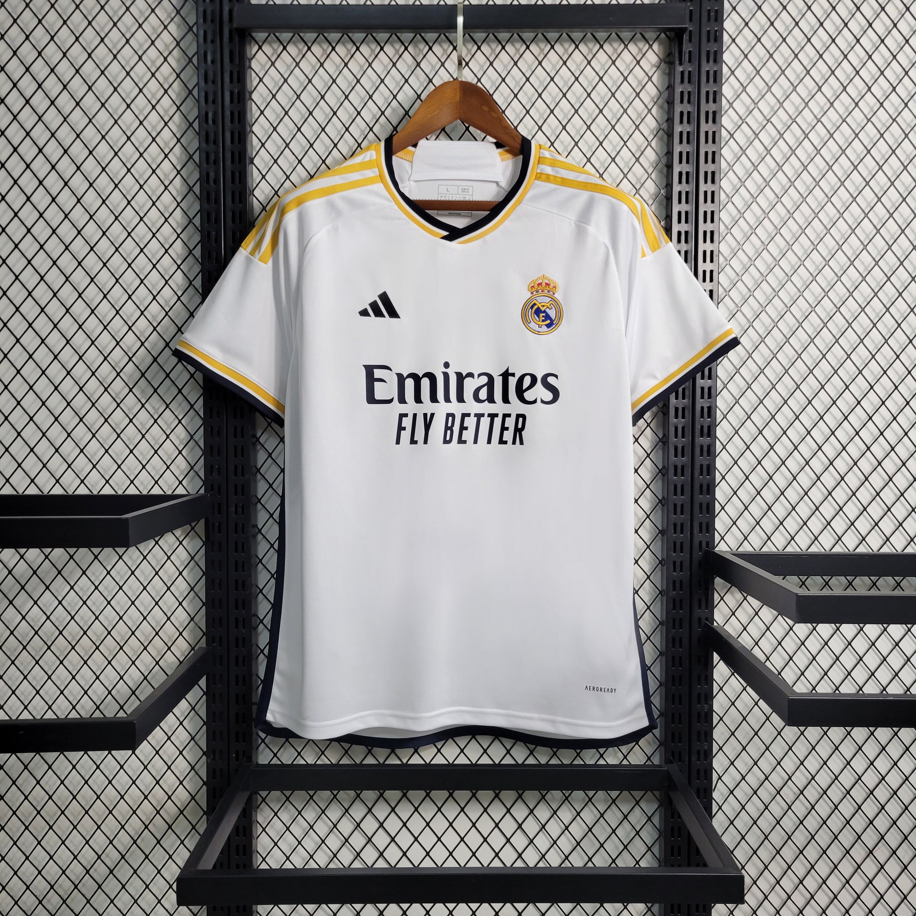 Camisa Real Madrid Home (1) 2023/24 Adidas Torcedor Masculina