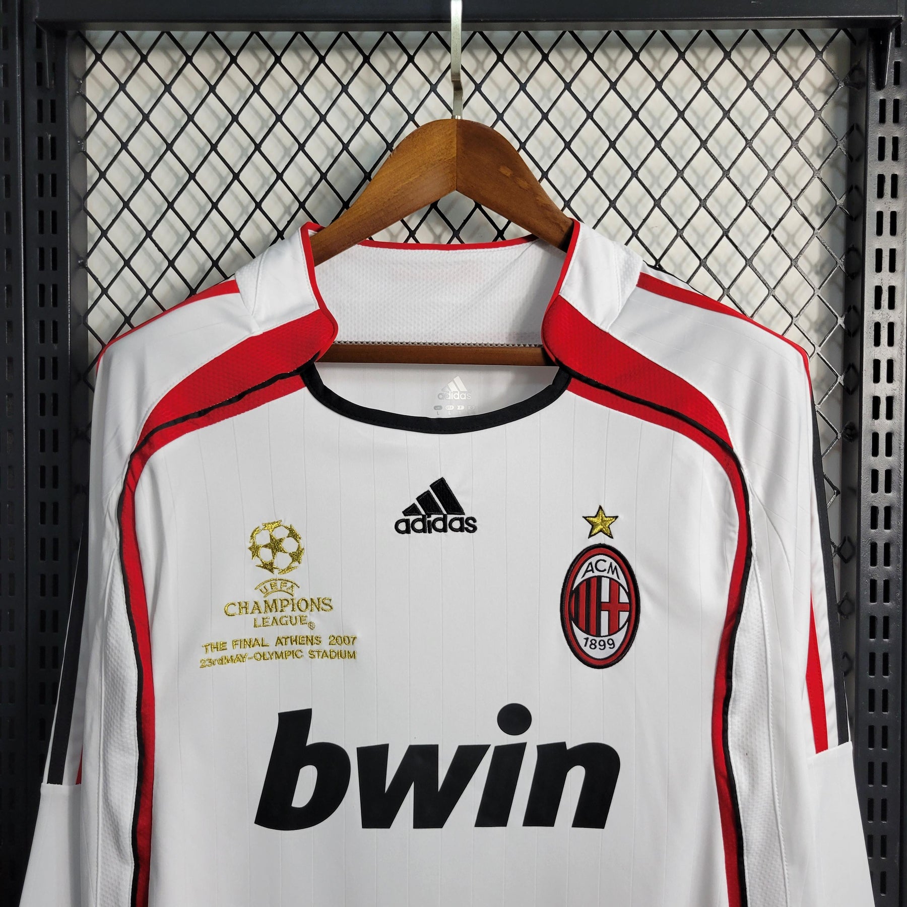 Camisa Milan Away (2) 2006/07 Adidas Retrô Manga Longa Masculina