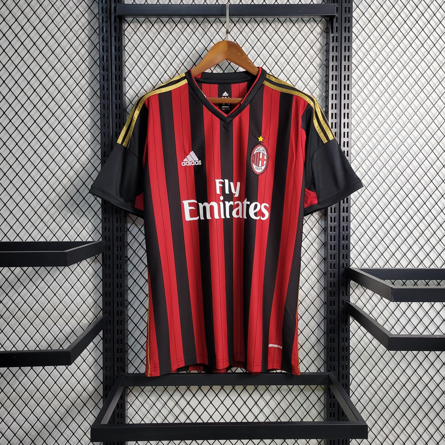 Camisa Milan Home (1) 2013/14  Retrô Masculina