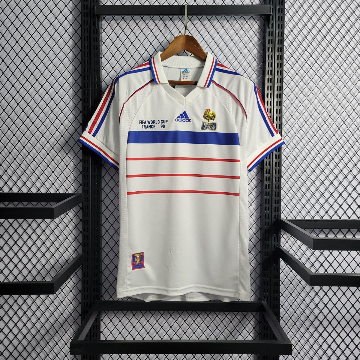 Camisa França Away (2) 1998  Adidas Retrô Masculina