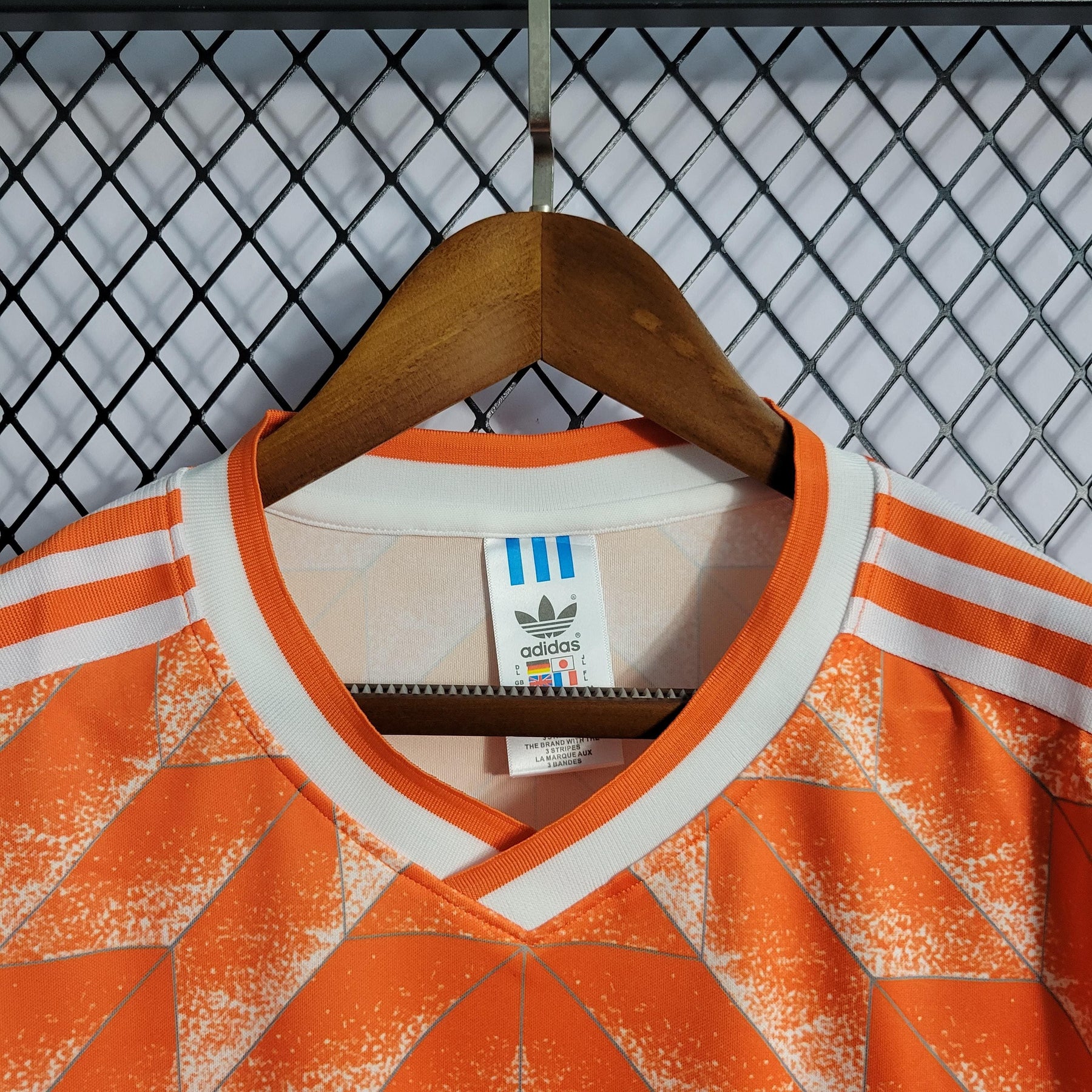 Camisa Holanda Home (1) 1988 Adidas Retrô Masculina