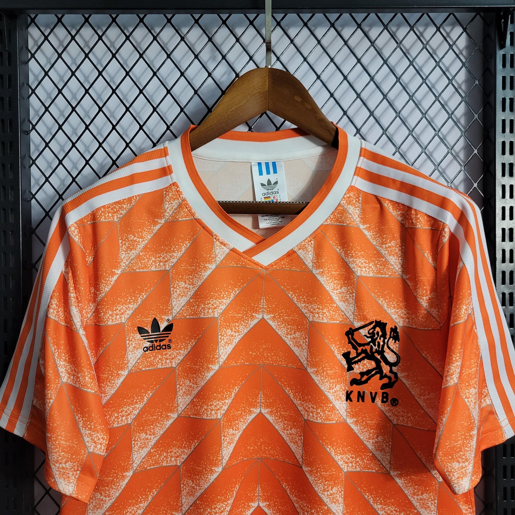 Camisa Holanda Home (1) 1988 Adidas Retrô Masculina