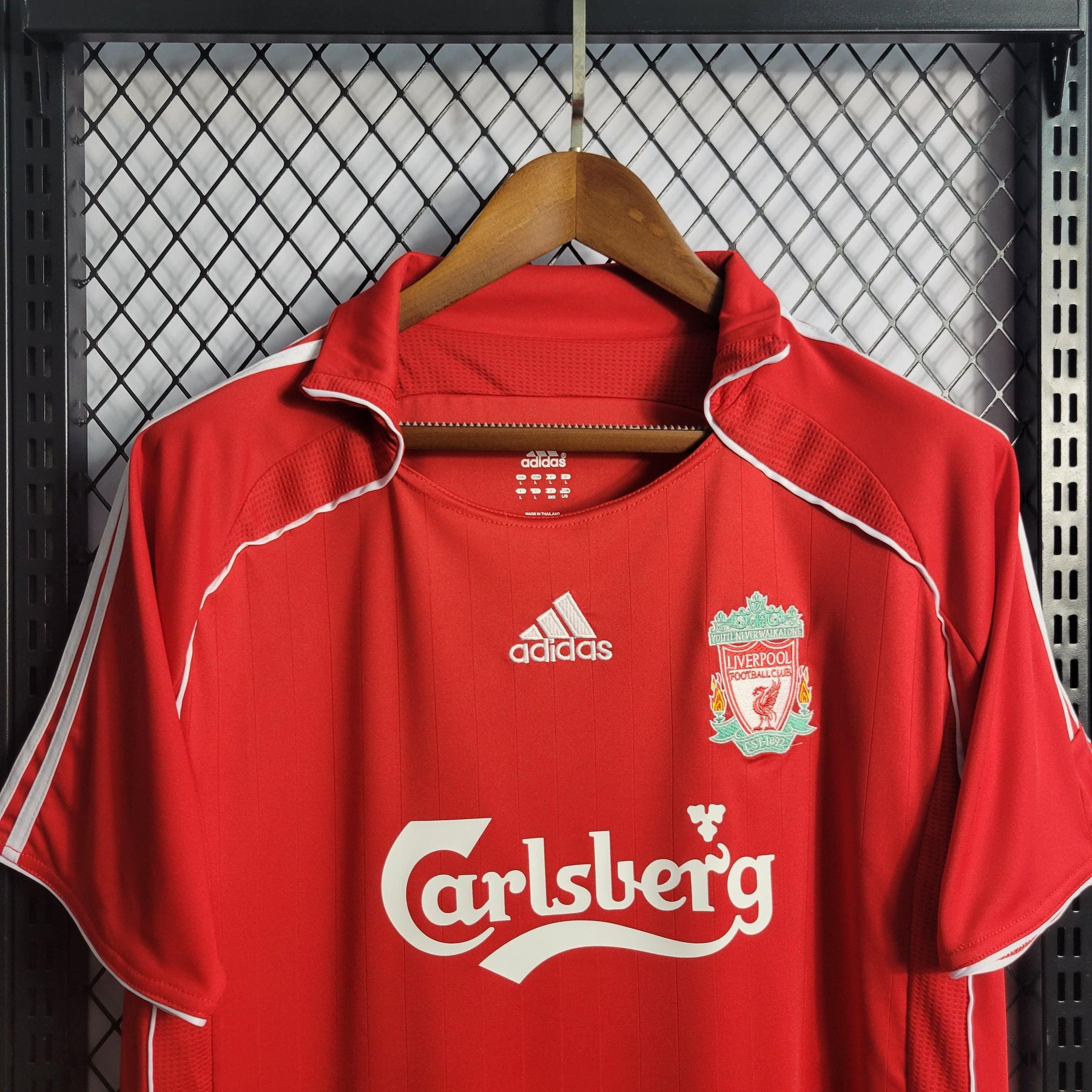 Camisa Liverpool Home (1) 2006-07 Adidas Retrô Masculina