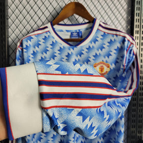 Camisa Manchester United Away (2) 1990-92 Adidas Retrô Manga Longa Masculina