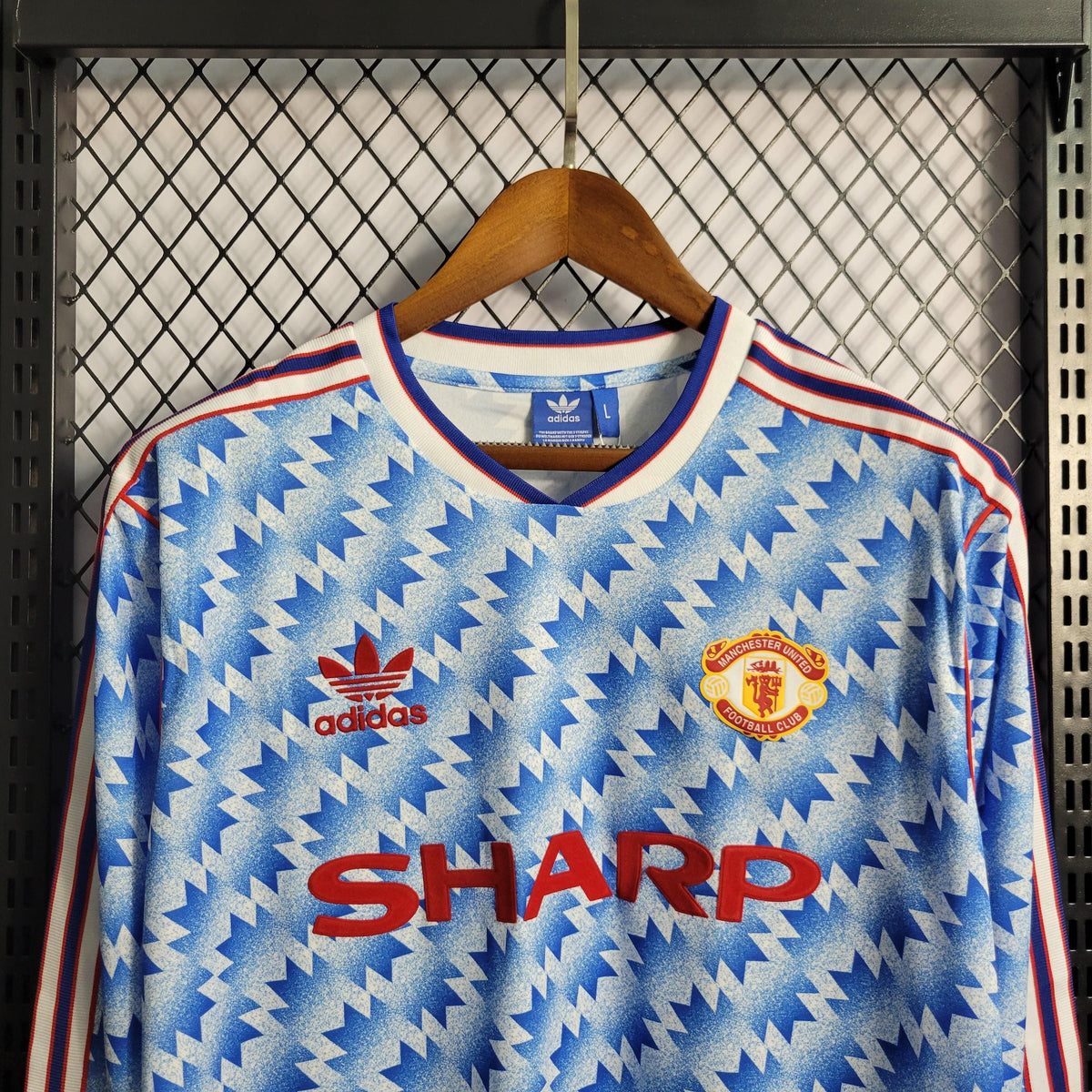 Camisa Manchester United Away (2) 1990-92 Adidas Retrô Manga Longa Masculina