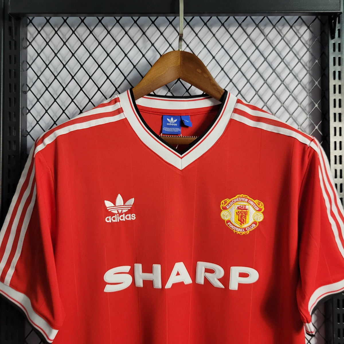 Camisa Manchester United Home (1) 1984 Adidas Retrô Masculina