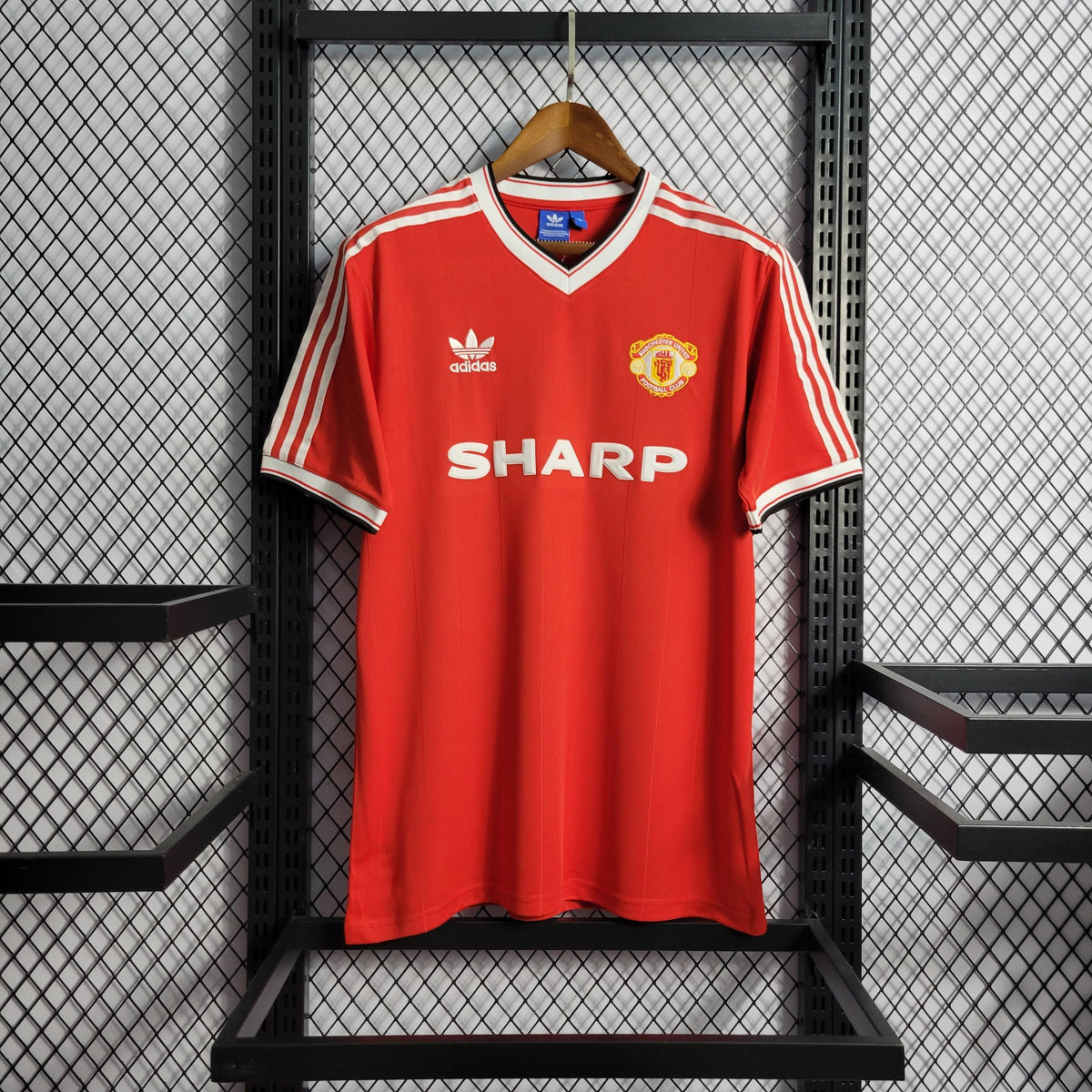 Camisa Manchester United Home (1) 1984 Adidas Retrô Masculina