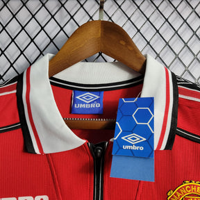 Camisa Manchester United Home (1) 1998-99 Umbro Retrô Manga Longa Masculina