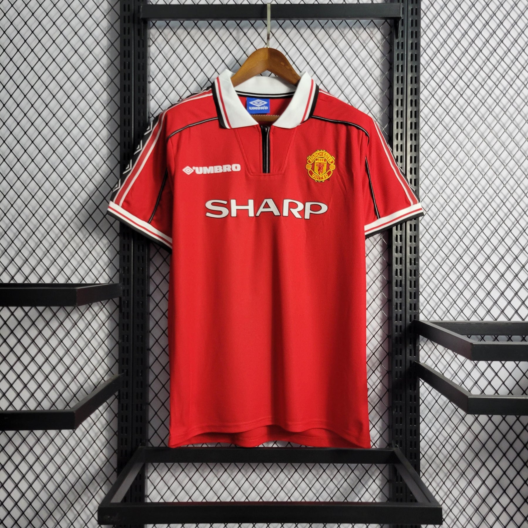 Camisa Manchester United Home (1) 1998-99 Umbro Retrô Masculina