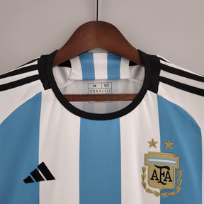 Camisa Argentina Home (1) 2022 Adidas Torcedor Masculina (3 Estrelas)