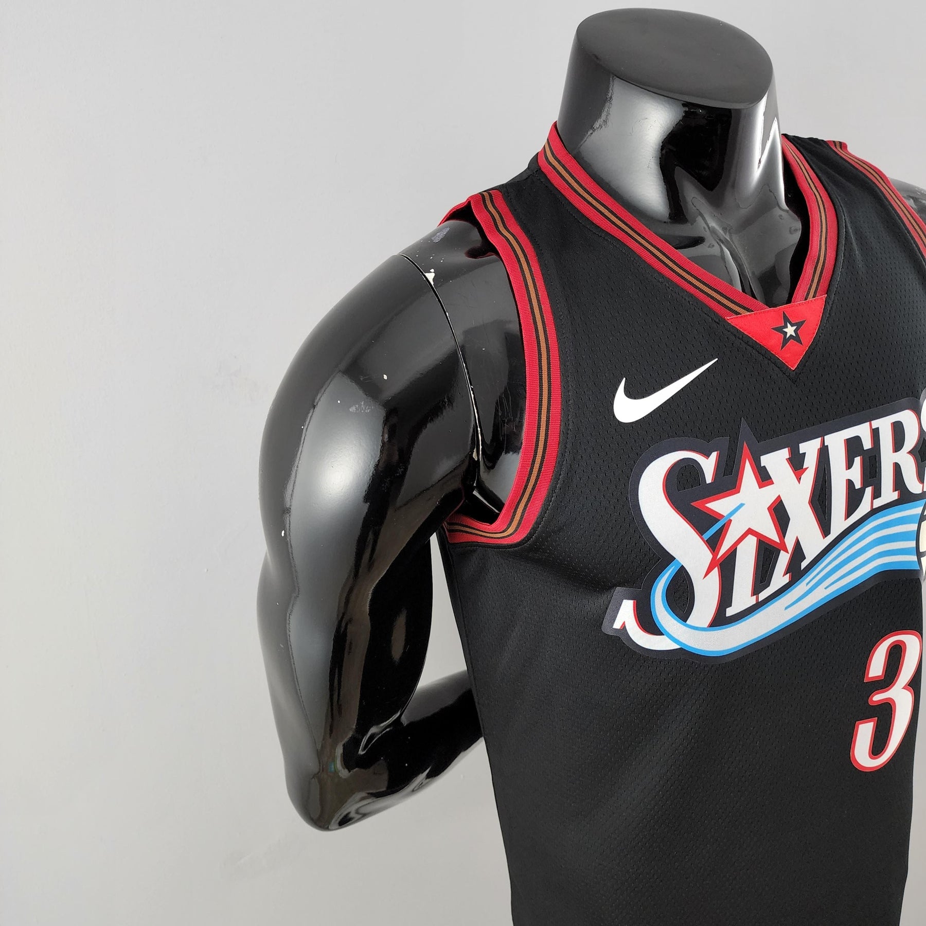 Regata Philadelphia 76ers NBA Nike Edition Swingman Preta Masculina